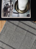 Tapis recyclé beige rayé - 50x80