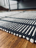 Tapis en coton recyclé rayé - 50x80