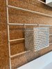 Panier en métal ajouré – Stone white