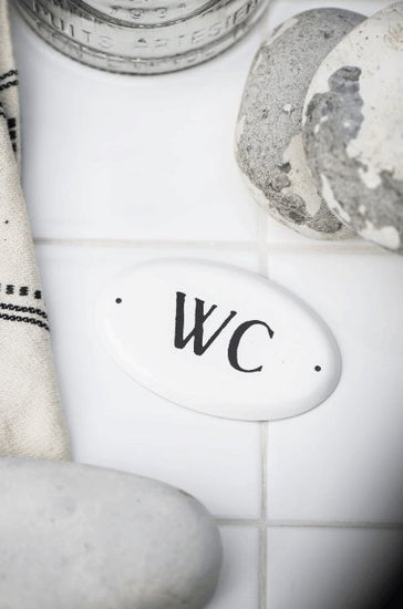 Metalskilt WC - VIAMAJA.DK