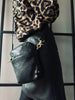Pochette pour téléphone Liva Black en cuir de veau