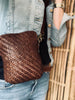Pochette pour téléphone Millo - tressage Brandy