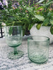 Verre à vin soufflé bouche à bulles – GREEN