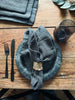 Serviettes de table charbon – 4 pcs