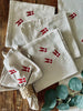Serviettes de table avec drapeaux – lot de 4
