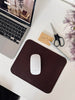 Tapis de souris - Cuir de buffle noyer