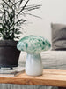Lampe MUSHROOM avec LED – Verre soufflé vert