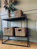 Paniers naturels carrés - Lot de 3 pièces