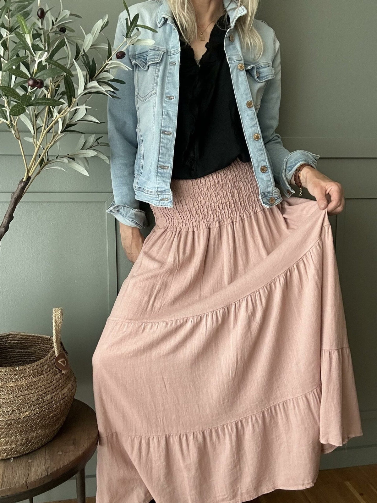 Nederdel – Rosa Blush - VIAMAJA.DK