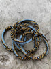 Bracelet Nepal - Bleu clair avec or