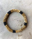 Nepal armbånd – Sort / Guld deluxe - VIAMAJA.DK