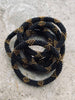 Bracelet Népal - Noir et or