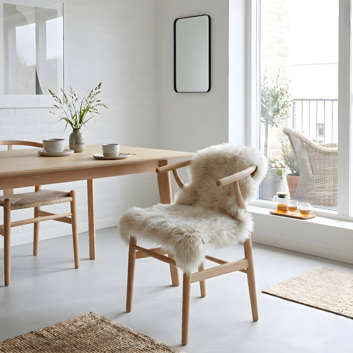 Peau de mouton Linen - 85x55cm