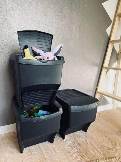 Opbevaringskasser 3 stk - RECYCLING - VIAMAJA.DK