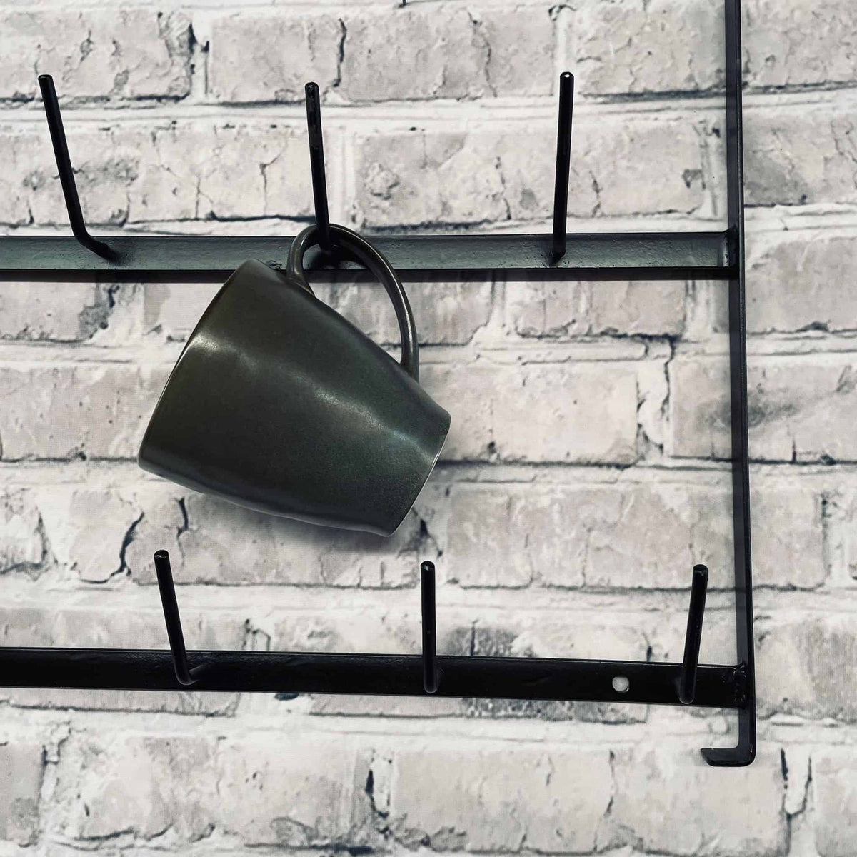 Ophæng med kroge sort metal - VIAMAJA.DK