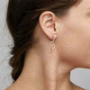 Boucles d’oreilles SNAKE avec pierre