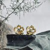 Puces d'oreilles Dana plaquées or Argent sterling
