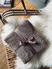 Plaid en polaire king size – Taupe 180×230
