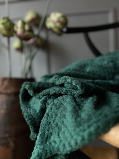 Plaid i Luxus fleece - Grøn - VIAMAJA.DK