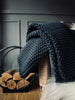 Plaid Perlestrik Cendre