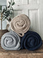 Plaid Perlestrik - Navy - VIAMAJA.DK