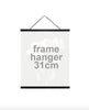 Suspension pour affiche avec cordon en cuir – 31 cm