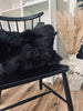 Coussin en peau de mouton – Noir 60×40 - 2e choix