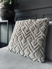 Coussin avec garnissage - 45x45 cm Beige ZigZag