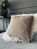 Coussin avec garnissage - Beige Teddy