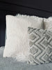 Coussin avec rembourrage - Teddy blanc