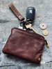 Portefeuille KATO en cuir souple - Brandy