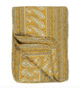 Quilt jaune paisley et rayures fleuries - Bohème