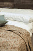 Quilt paisley en vert, doré et rouille