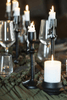 Chandelier brut pour bougie cylindrique