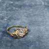 Bague plaquée or 14 carats avec cristal Preciosa
