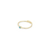 Bague MILLE - Plaquée or avec pierre turquoise