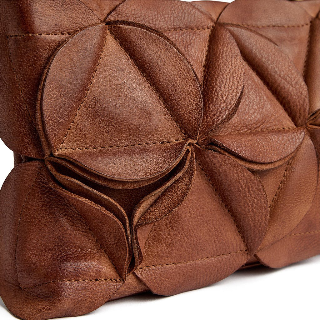 Clutch crossbody Rio - Dark Cognac