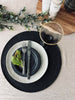 Set de table rond - Noir