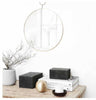 Miroir rond aspect laiton - House Doctor