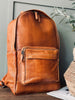 Sac à dos Cognac leather