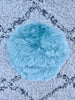 Coussin d’assise - Peau de mouton - 2e qualité - turquoise