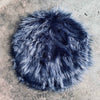 Peau de chaise en fausse fourrure - JEANS BLUE Ø37cm
