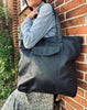 Shopper BIG BUFFALO - Cuir de buffle noir