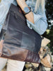 Sac cabas en cuir recyclé épais – Brown