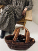 Shopper en peau d’agneau ultra douce - Cognac foncé