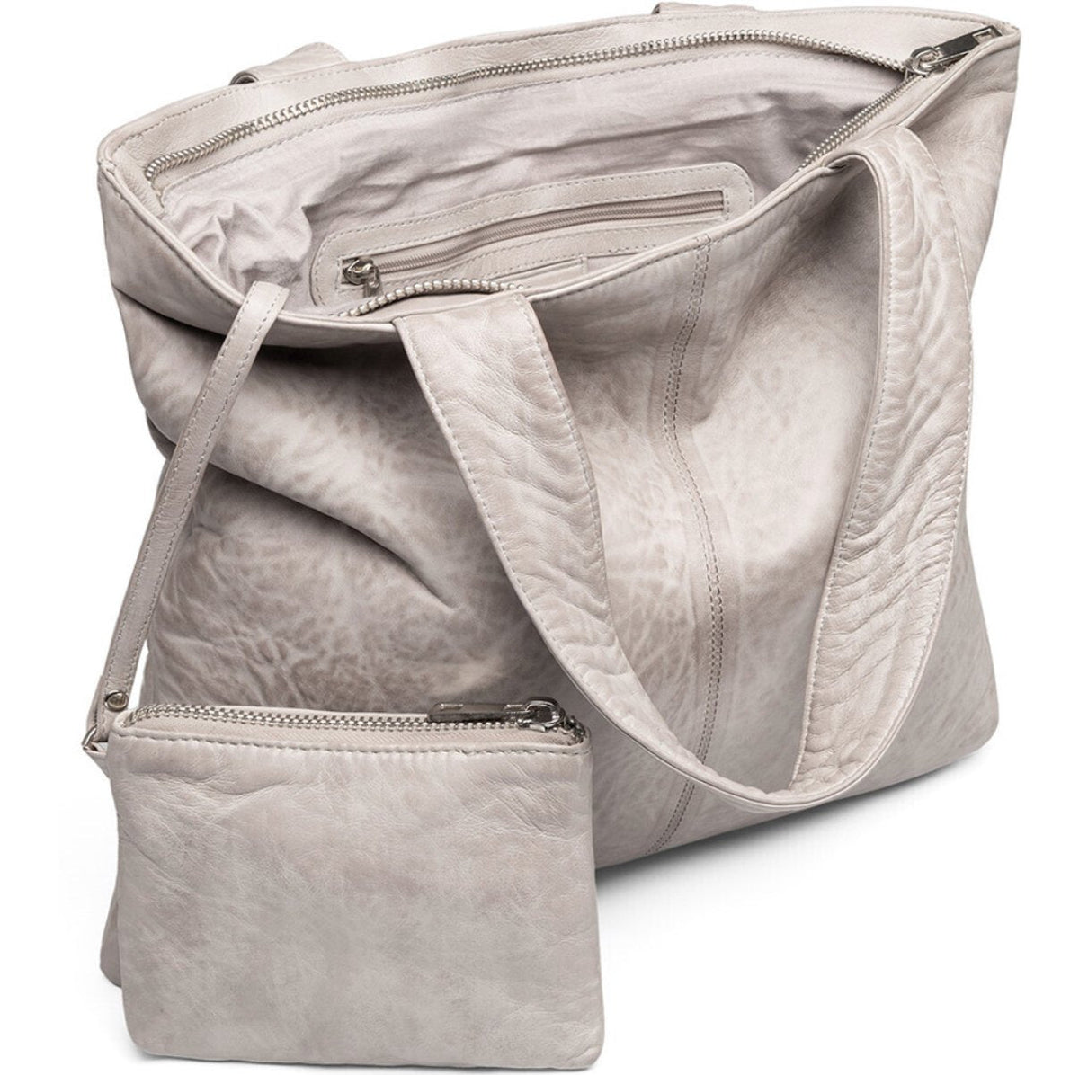 Shopper ink pung MILLE – Concrete - VIAMAJA.DK