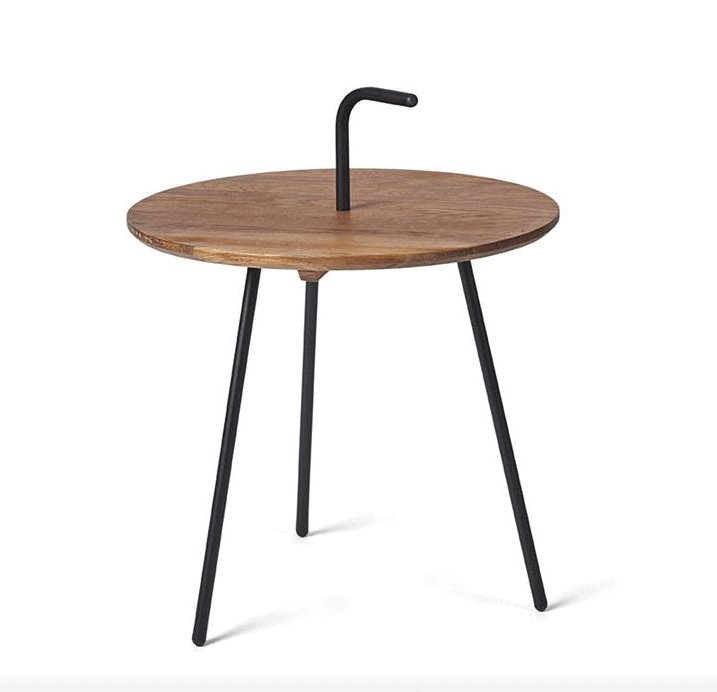 Sidebord i eg og metal - VIAMAJA.DK