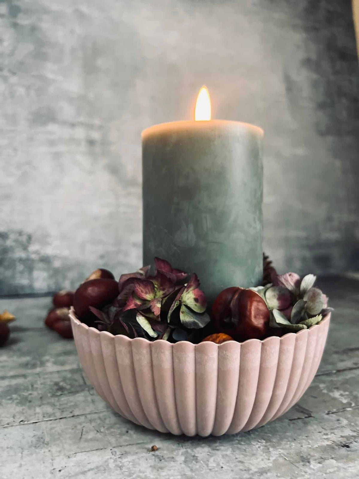 Skål med bølgekant – Rosa - VIAMAJA.DK