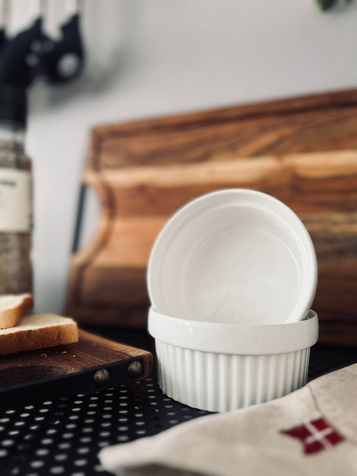 Skåle i hvid porcelæn - Sæt af 2 stk - VIAMAJA.DK