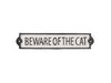 Plaque en fonte - Attention au chat